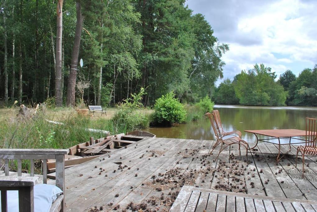Paradis Perdu En Sologne Avec Plage Privee Villeny Extérieur photo